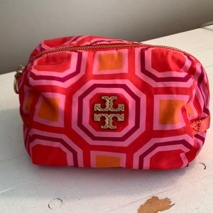 TORY BURCH  Cosmetic Logo Makeup Bag Pouch Case Small/Medium